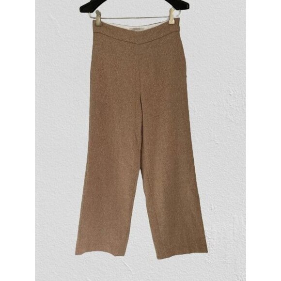 SCOTCH & SODA Wide Leg Pants Wool Blend Lined Beige Size XSmall - Picture 1 of 8